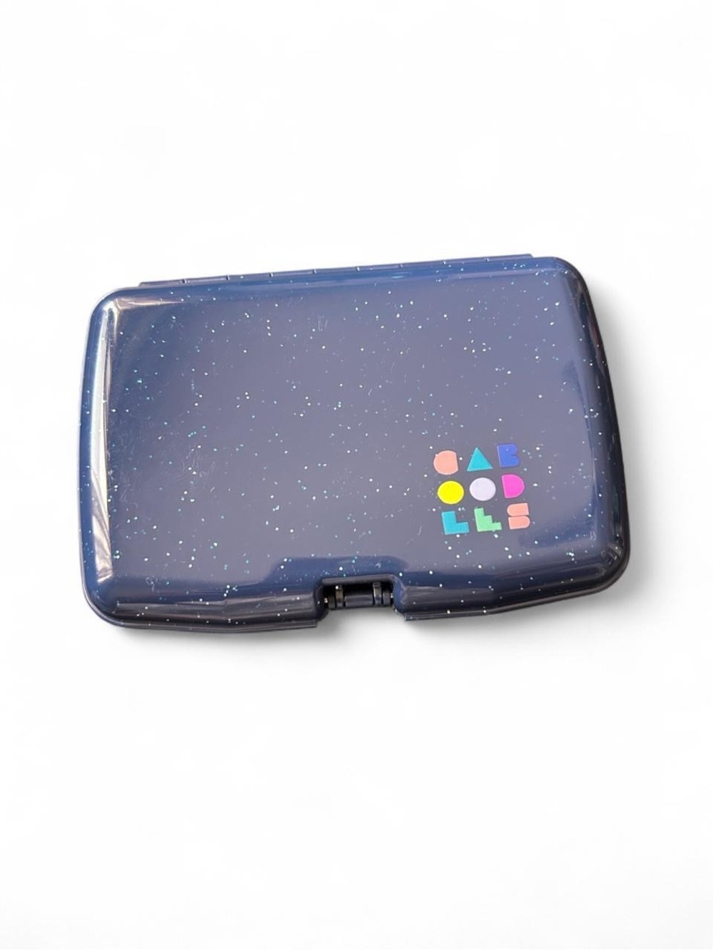 Makeup Case Blue Glitter Caboodles Y2K 90s Vintage Mini Cosmetic Organizer